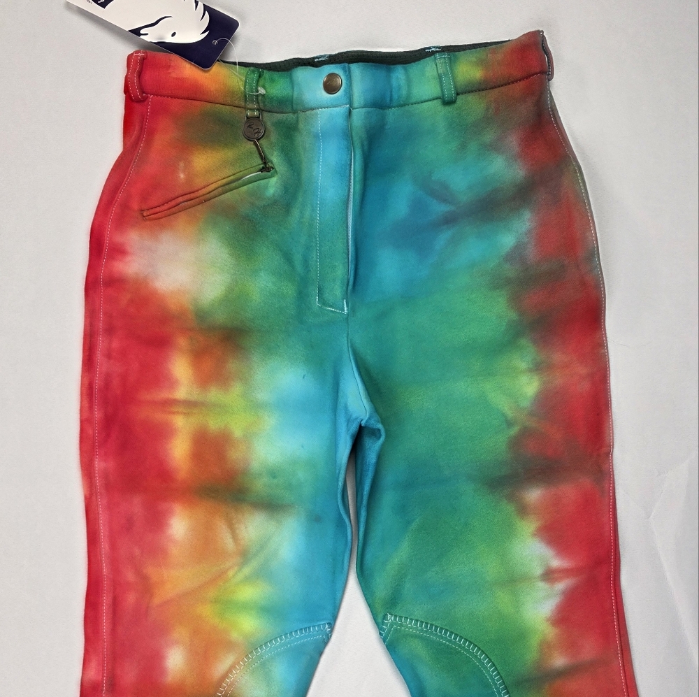 Royal Highness Horse Riding Pants Tie Dye Size 30R NWT Equestrian